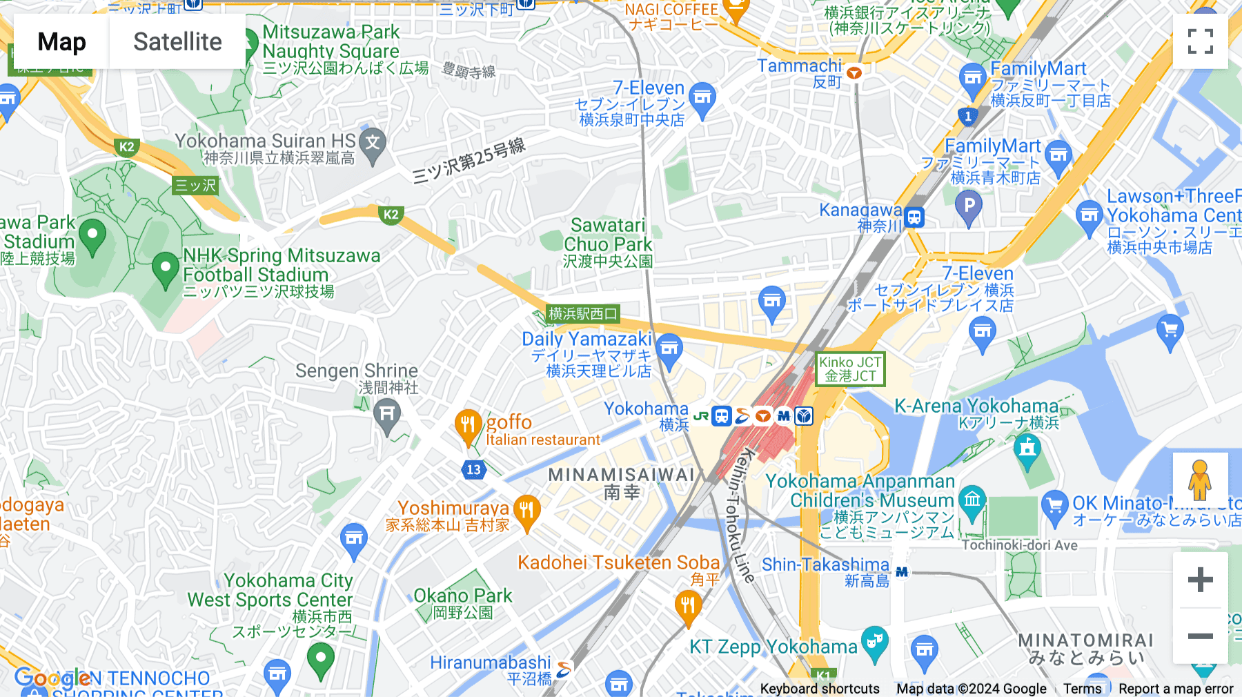 Click for interative map of 6F & 9F Sotetsu KS Building, 1-11-5 Kitasaiwai, Nishi-ku, 220-0004, Yokohama, Yokohama