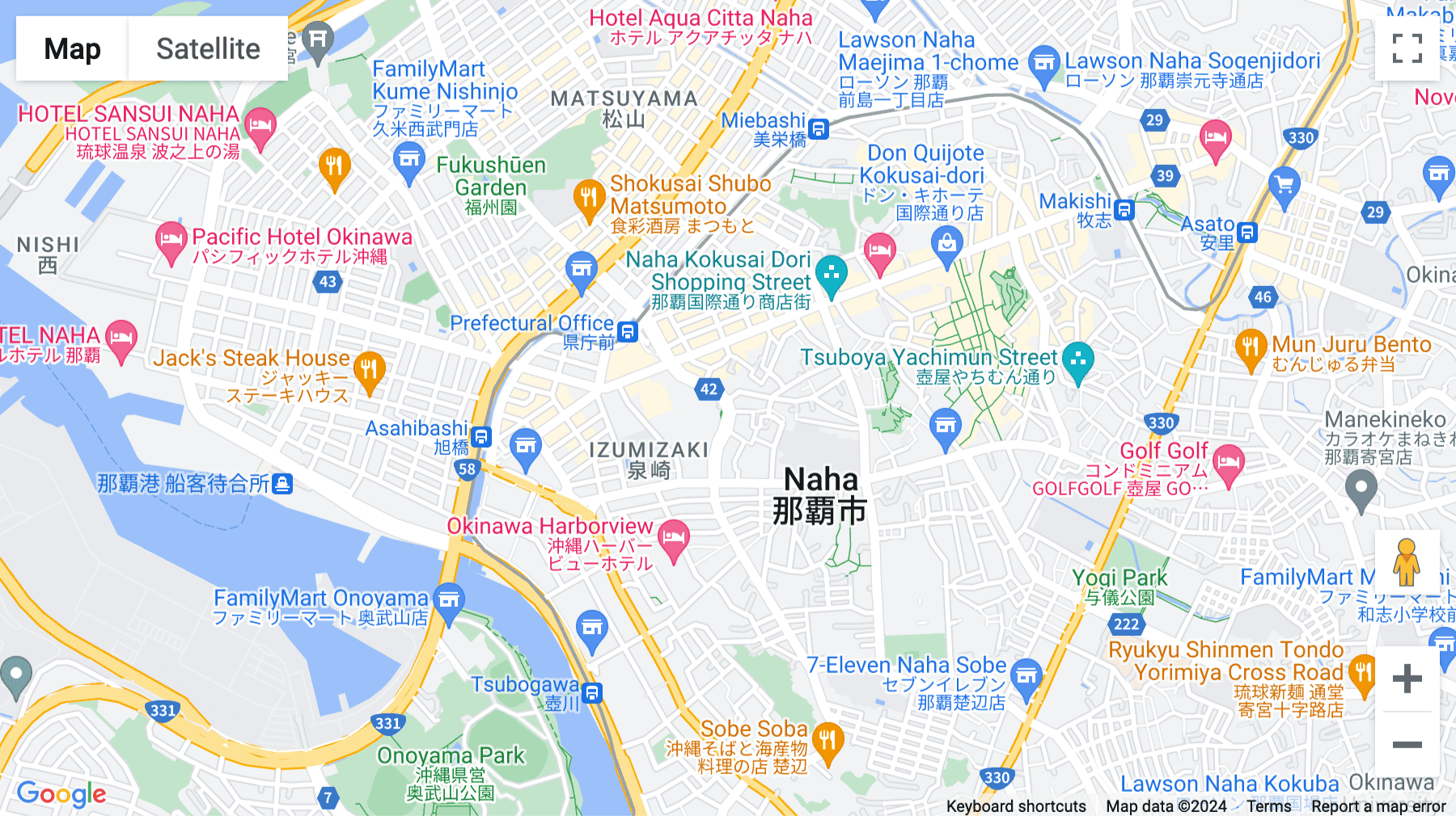 Click for interative map of Naha-shi, 4F & 5F, Hawk City Naha Building,900-0014, Okinawa, 1-10-24 Matsuo, Okinawa