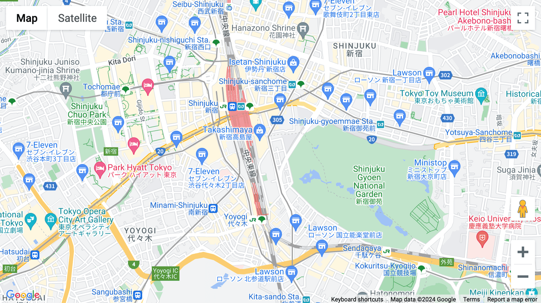 Click for interative map of Shibuyaku, 5-27-3 Sendagaya, 1F & 8F Shinjuku Yamato Building, Tokyo, Tokyo