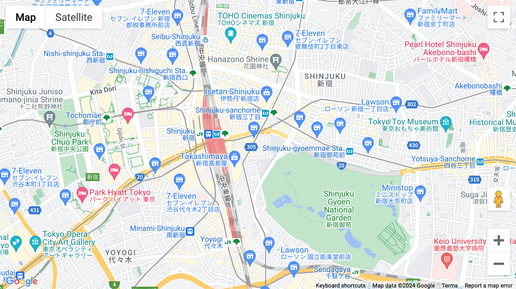 Click for interative map of Forcast-Shinjuku AVENUE 4Fl, 5Fl, 6Fl, 2-5-12 Shinjuku, Shinjuku-ku Tokyo, Tokyo
