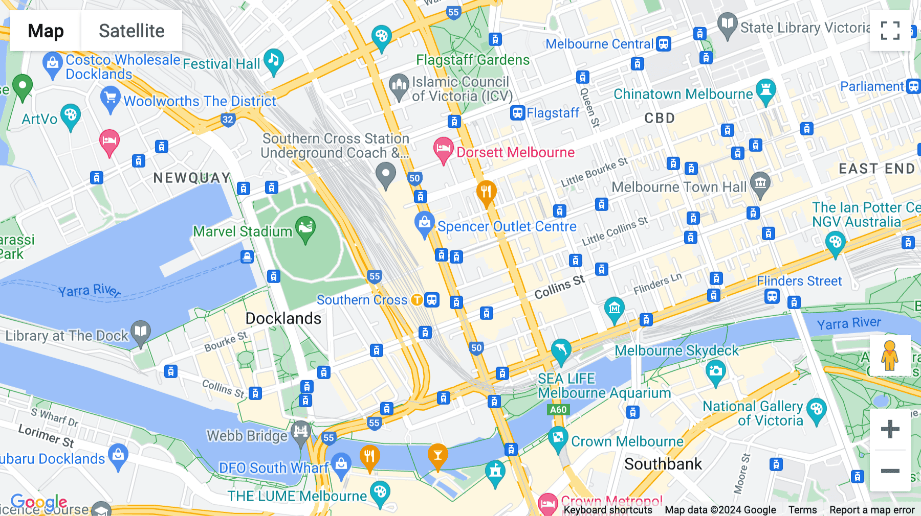 Click for interative map of 673 Bourke Street, Melbourne, Victoria, Australia, Melbourne