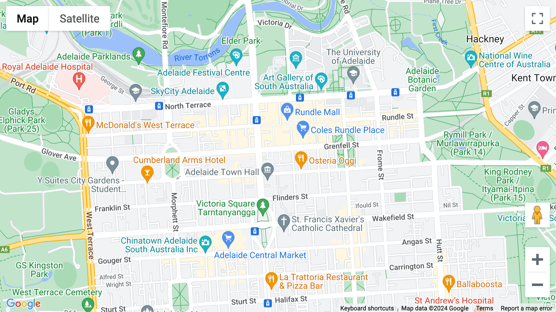 Click for interative map of Level 21, 25 Grenfell Street, Adelaide, SA 5000, Southern Australia, Adelaide