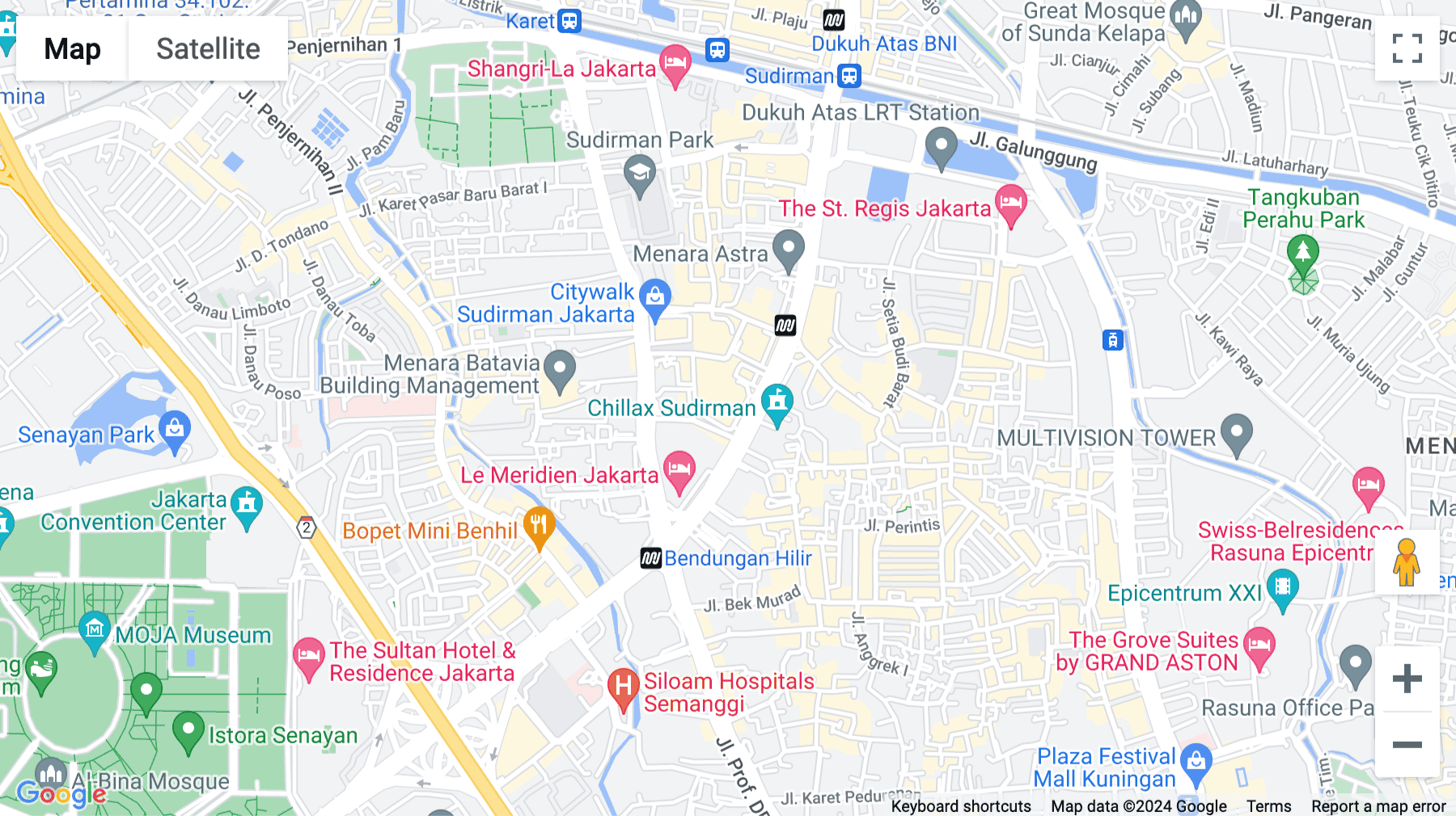 Click for interative map of Sahid Sudirman Center 11th FL Jl Jend Sudirman 86, Jakarta