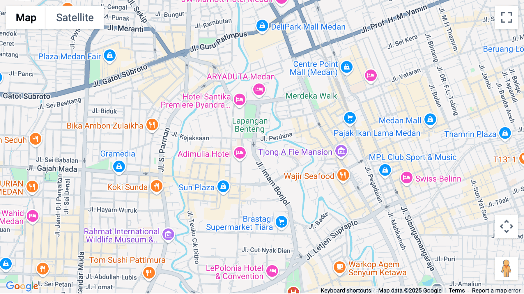 Click for interative map of Forum Nine 9th Floor, Jl. Imam Bonjol No. 9, North Sumatra, Medan, Medan