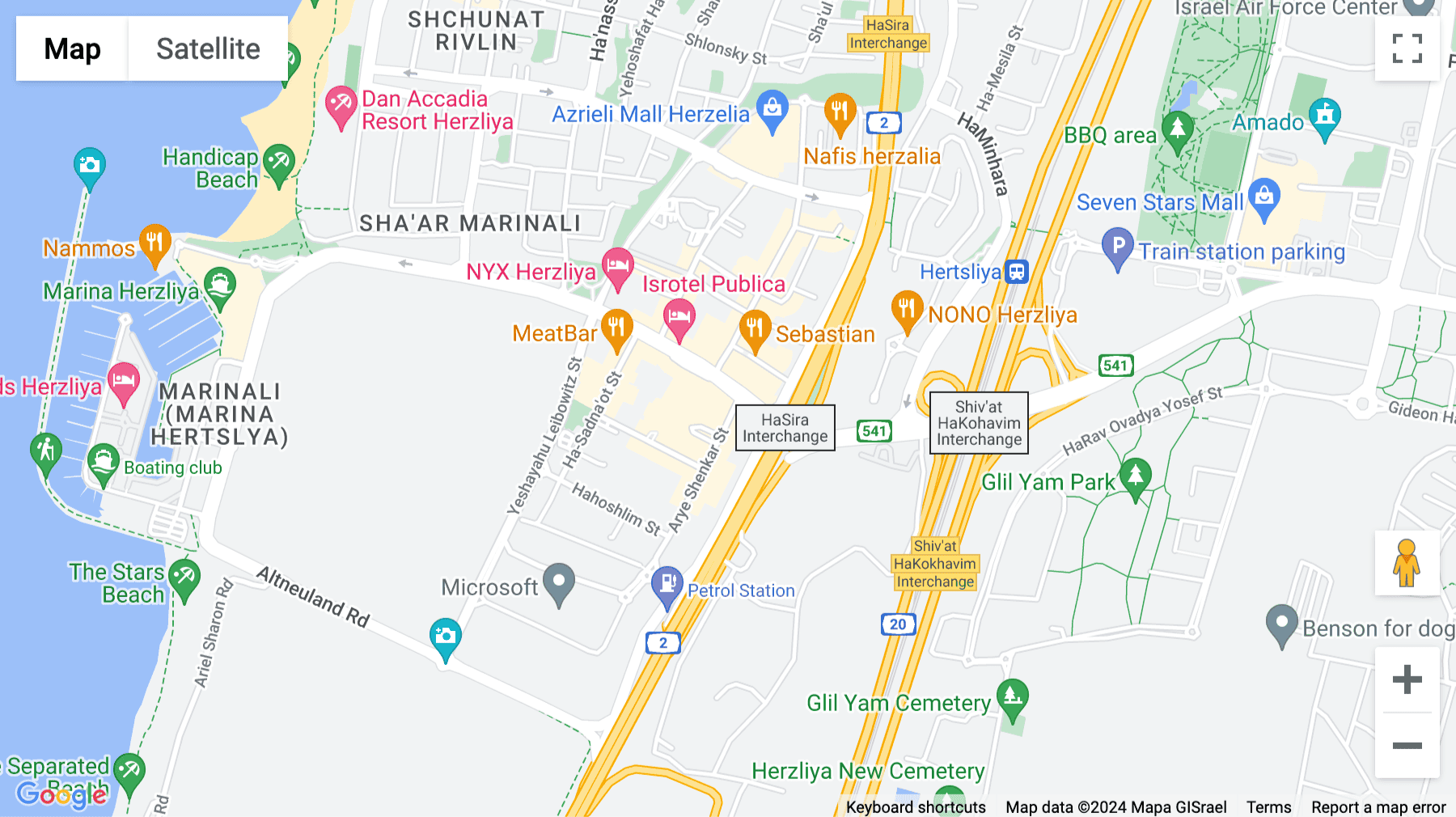 Click for interative map of 1 Shankar Street, Herzliya, Israel, Herzliah, Herzliah