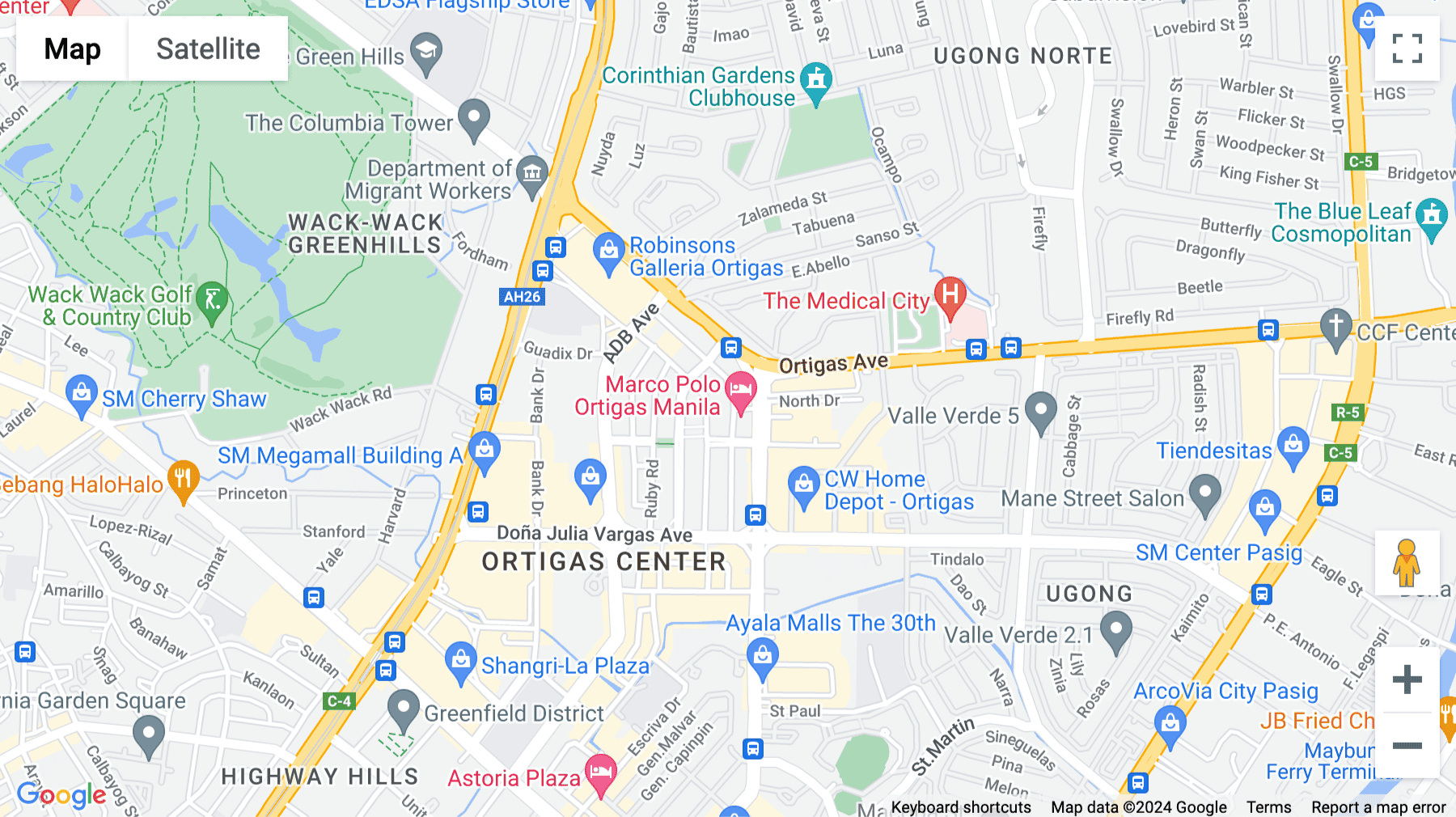 Click for interative map of 19/F Marco Polo Hotel, Meralco Avenue, Ortigas Center, Pasig City, Manila