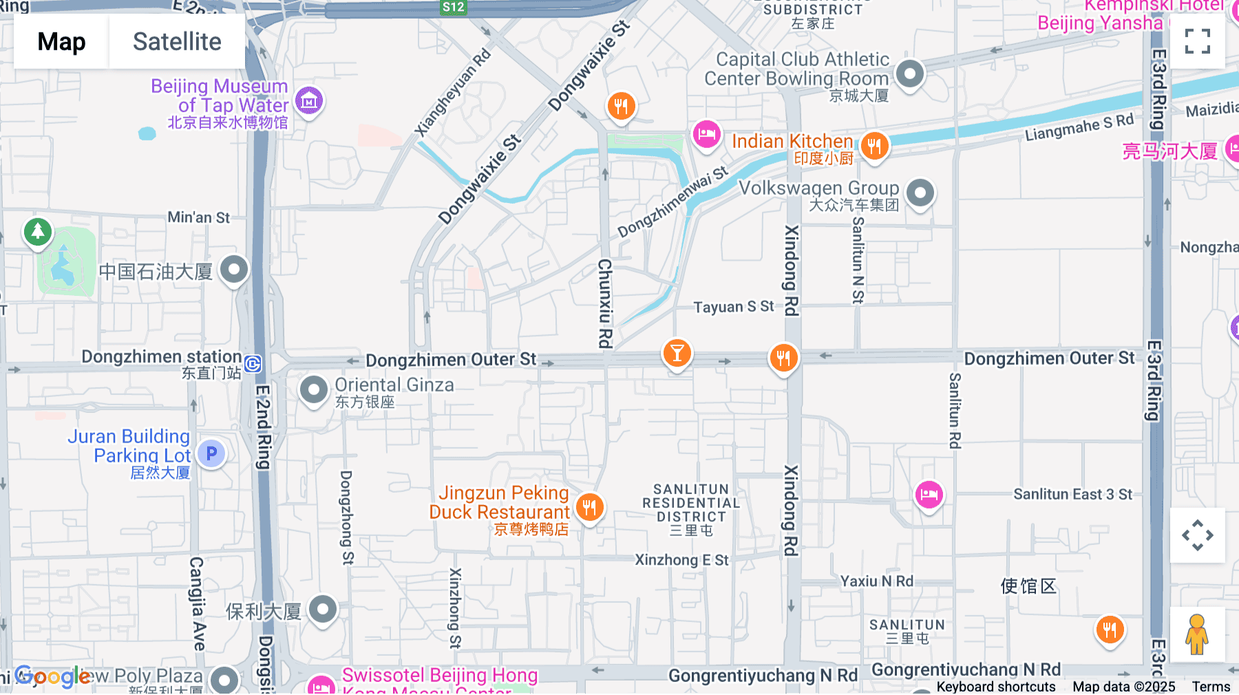 Click for interative map of Diplomatic, Liangmaqiao Diplomatic Office Building, 3rd Embassy District, Beijing