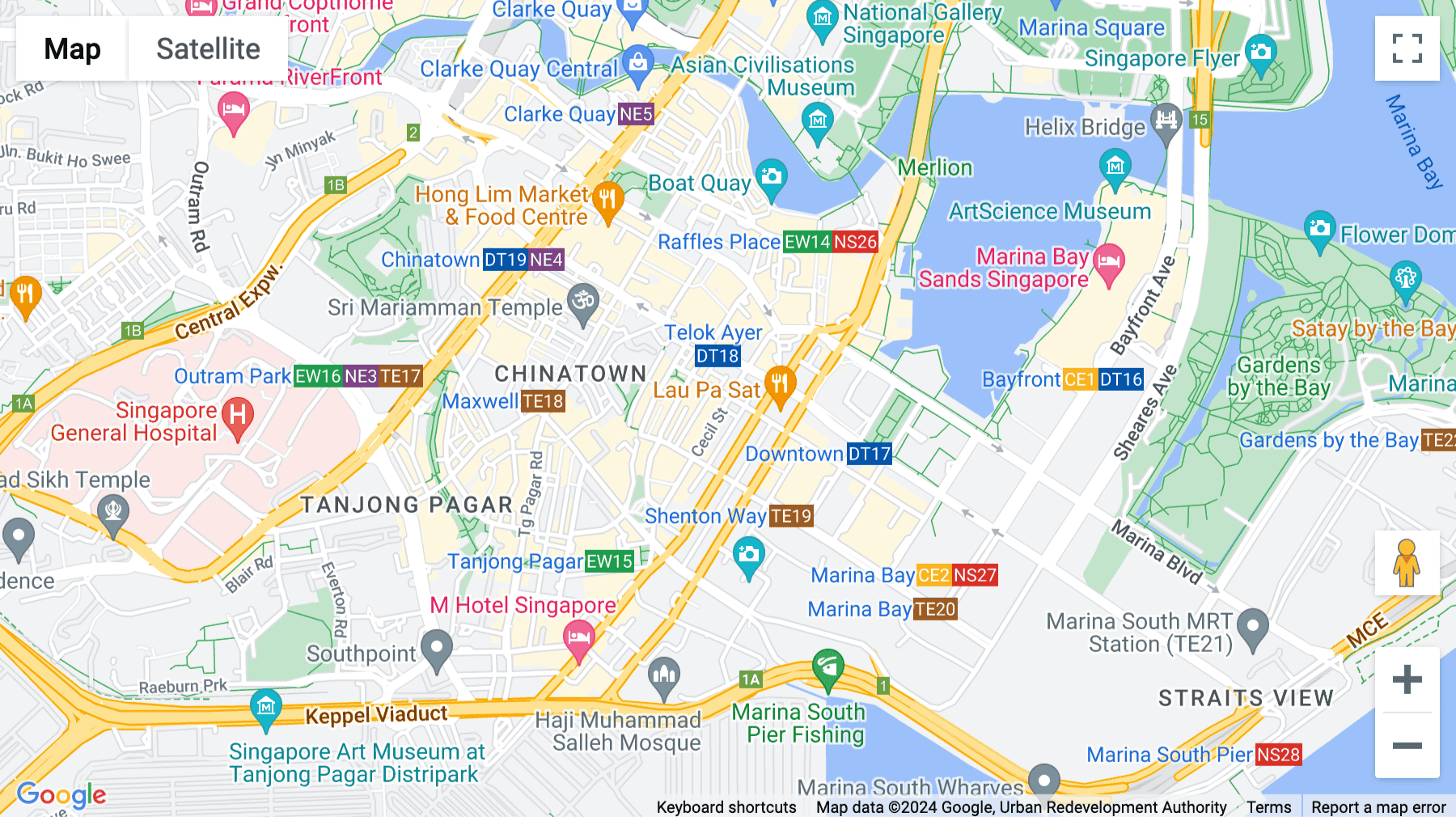 Click for interative map of Level 11 The Octagon, 105 Cecil Street,, Singapore