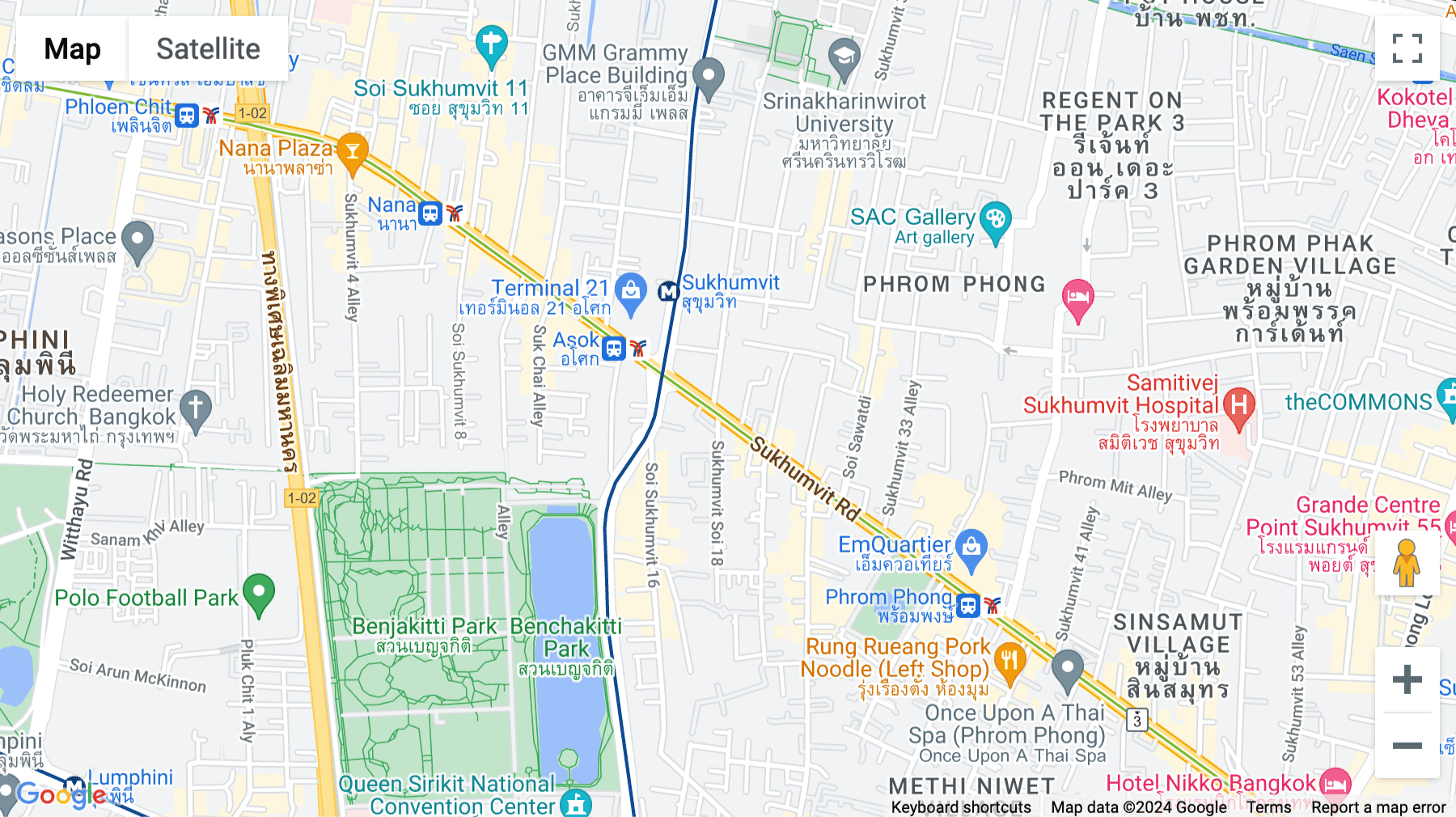 Click for interative map of Level P, Unit P01, 1 Sukhumvit 25, Sukhumvit Road, Glas Haus Building, North Klongtoey, Wattana, Bangkok