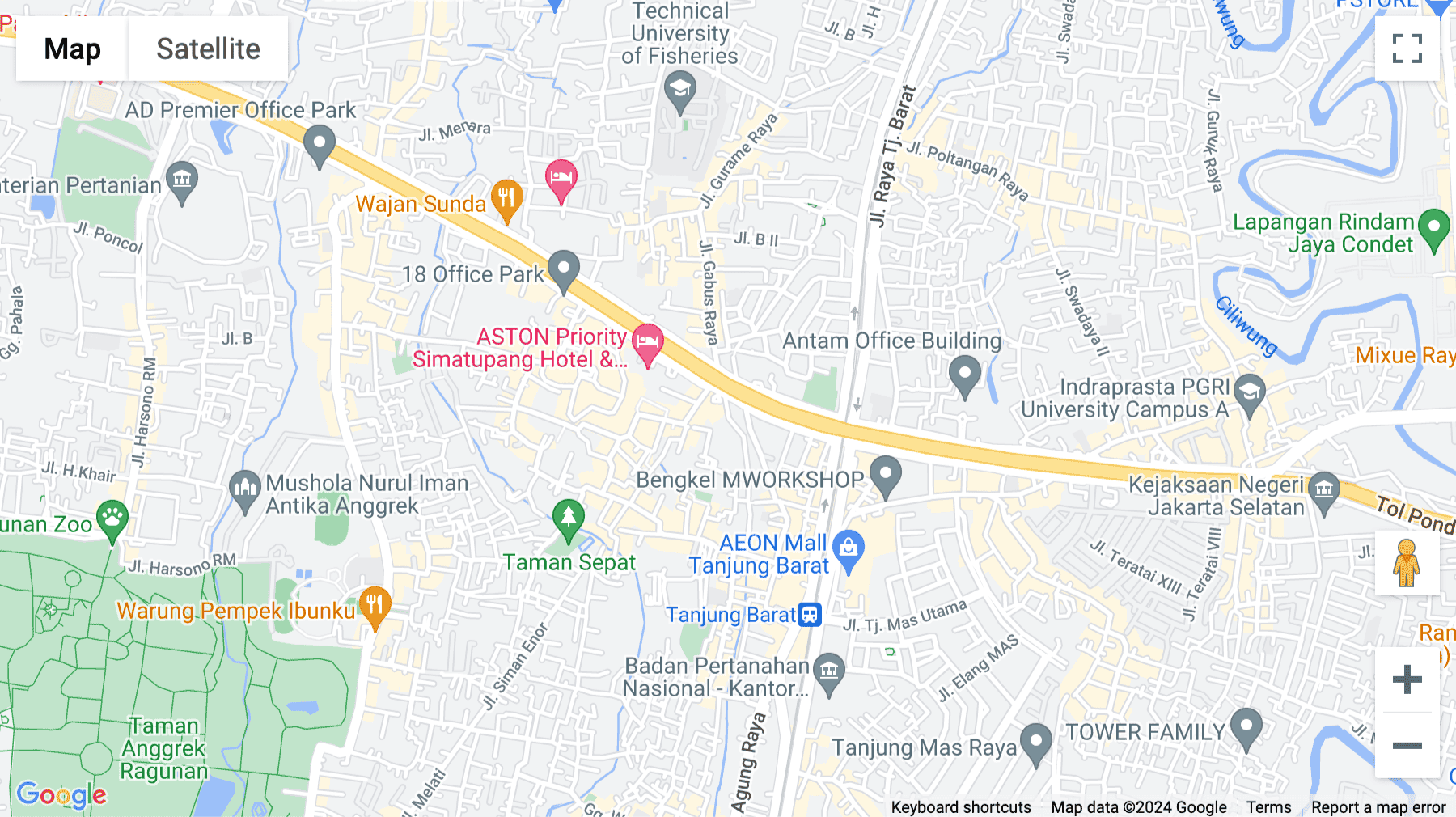 Click for interative map of 18 Office Park Jl TB Simatupang Kav 18 Jakarta Selatan., Jakarta