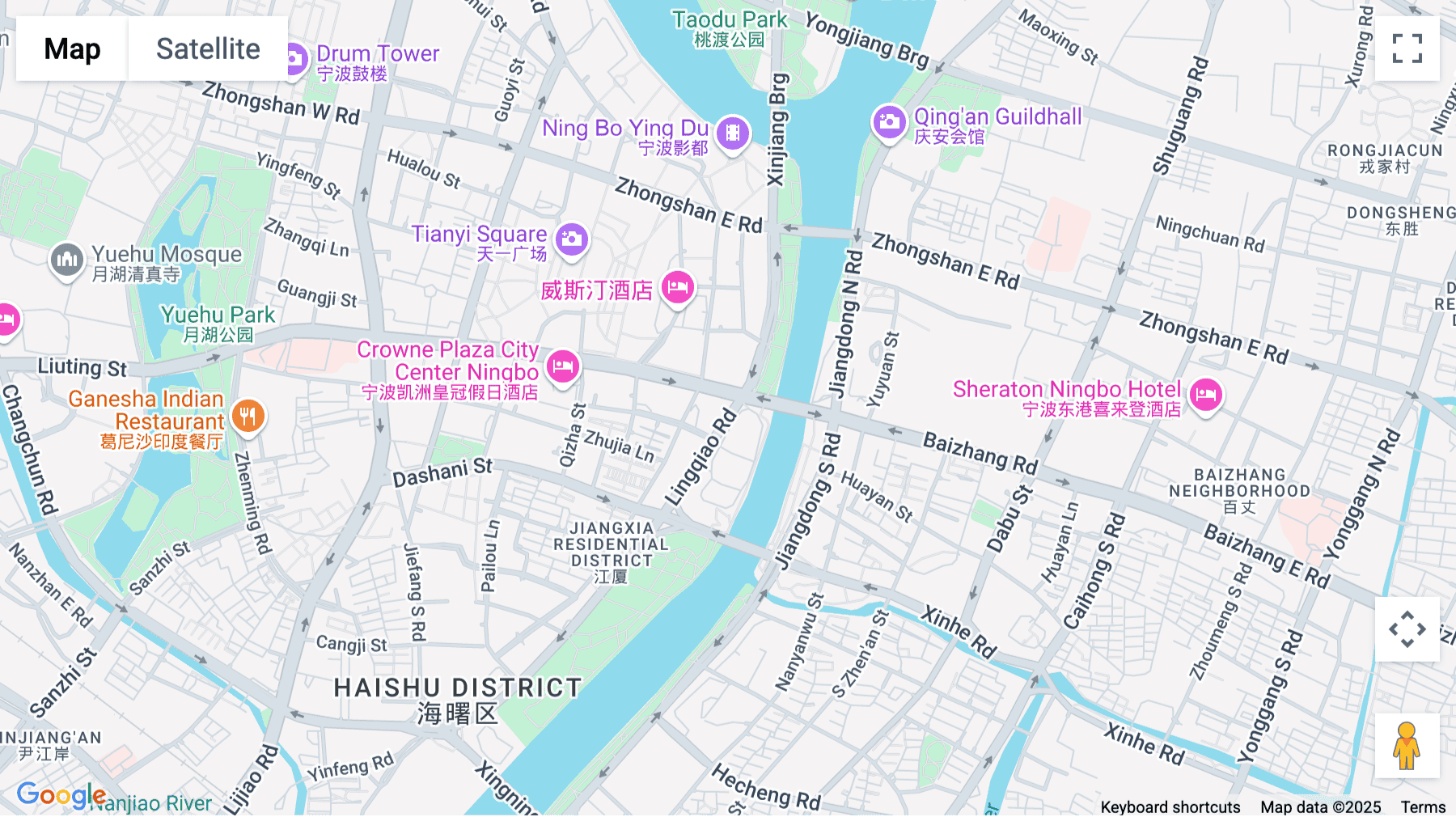 Click for interative map of 18 F, China Life Tower,No. 777 Lingqiao Road, Haishu District, Ningbo