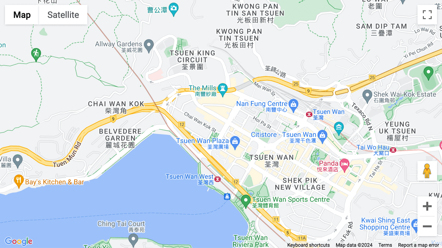 Click for interative map of 68-76 Sha Tsui Road, 8/F, Excelsior Building, Tsuen Wan, N.T., Hong Kong