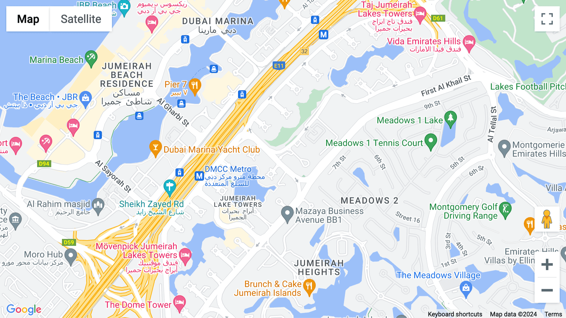 Click for interative map of OneJLT-05-00 Jumeirah Lake Towers, Dubai