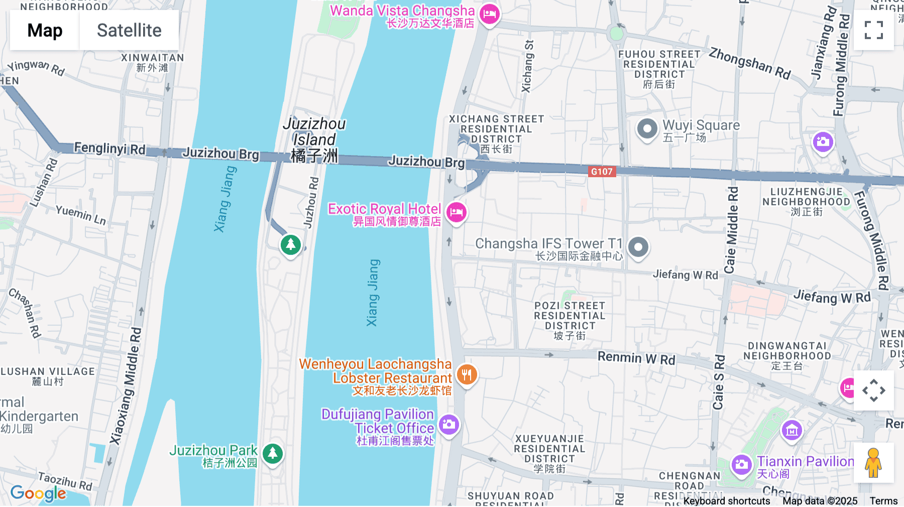 Click for interative map of Huayuan International Centre, 36 Middle Xiangjiang Road, Tianxin Distinct, Hunan Province, Changsha