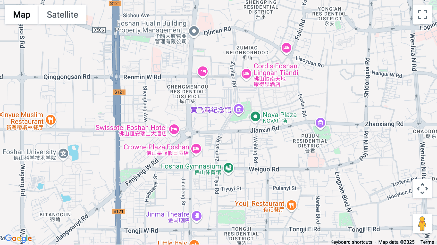 Click for interative map of Huahui Building, No. 46 Zumiao Road, Chancheng District Foshan, Guangdon Province, Foshan