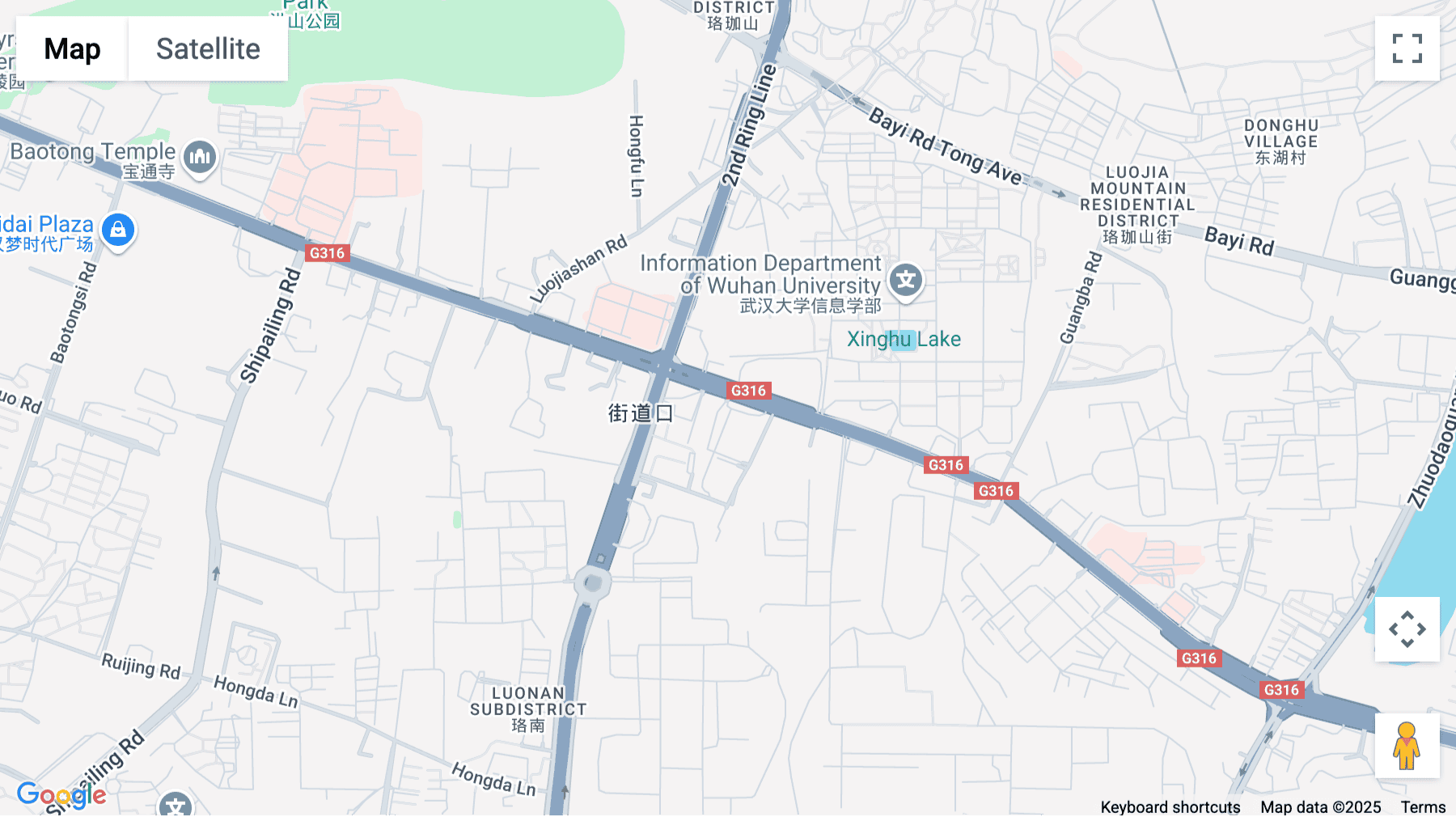 Click for interative map of Chicony Centre, No. 10 Luoyu Road, Hongshan District, Hubei Province, Wuhan