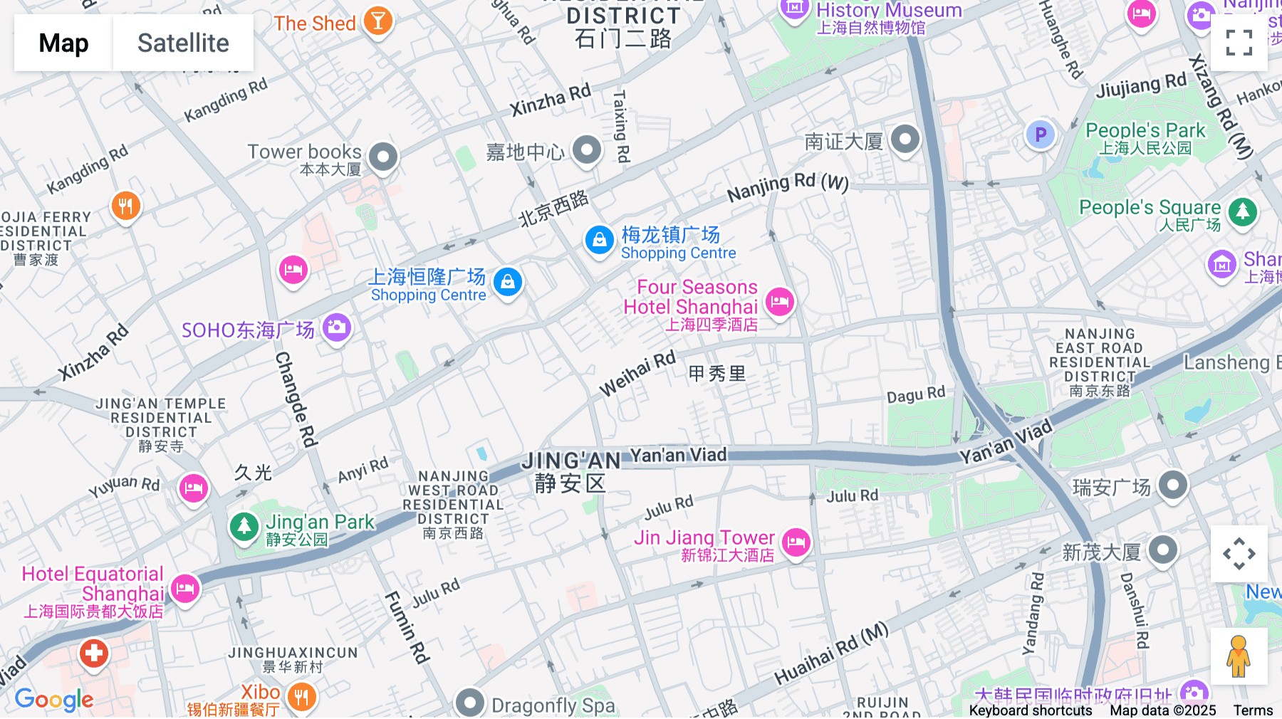 Click for interative map of Weihai Lu, 696 Weihai Road, Jing'an District, Shanghai