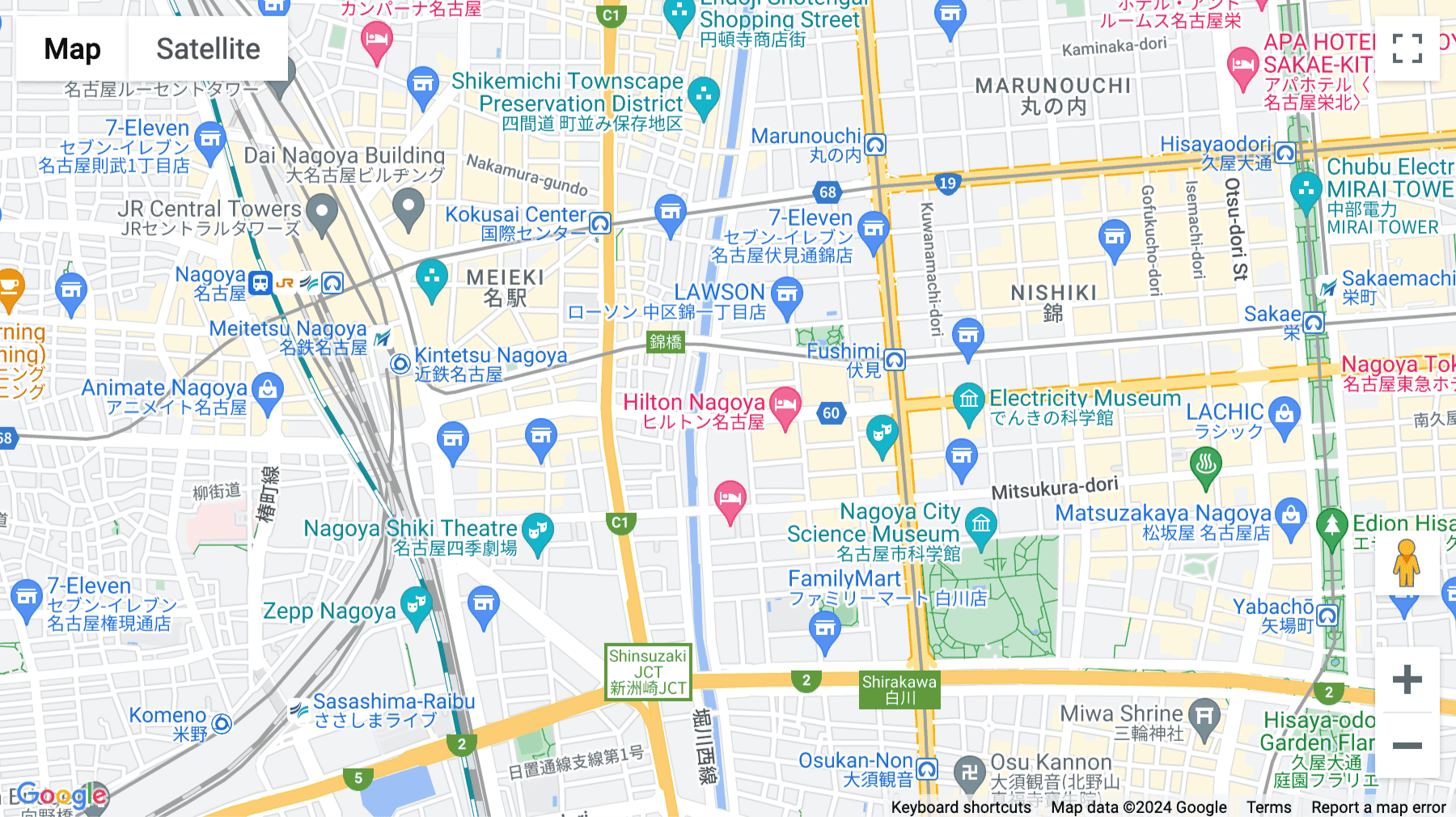 Click for interative map of Nagoya, Fushimi, Aichi, Naka-ku, Nagoya-shi, 4th floor 1-5-11, Nagoya City