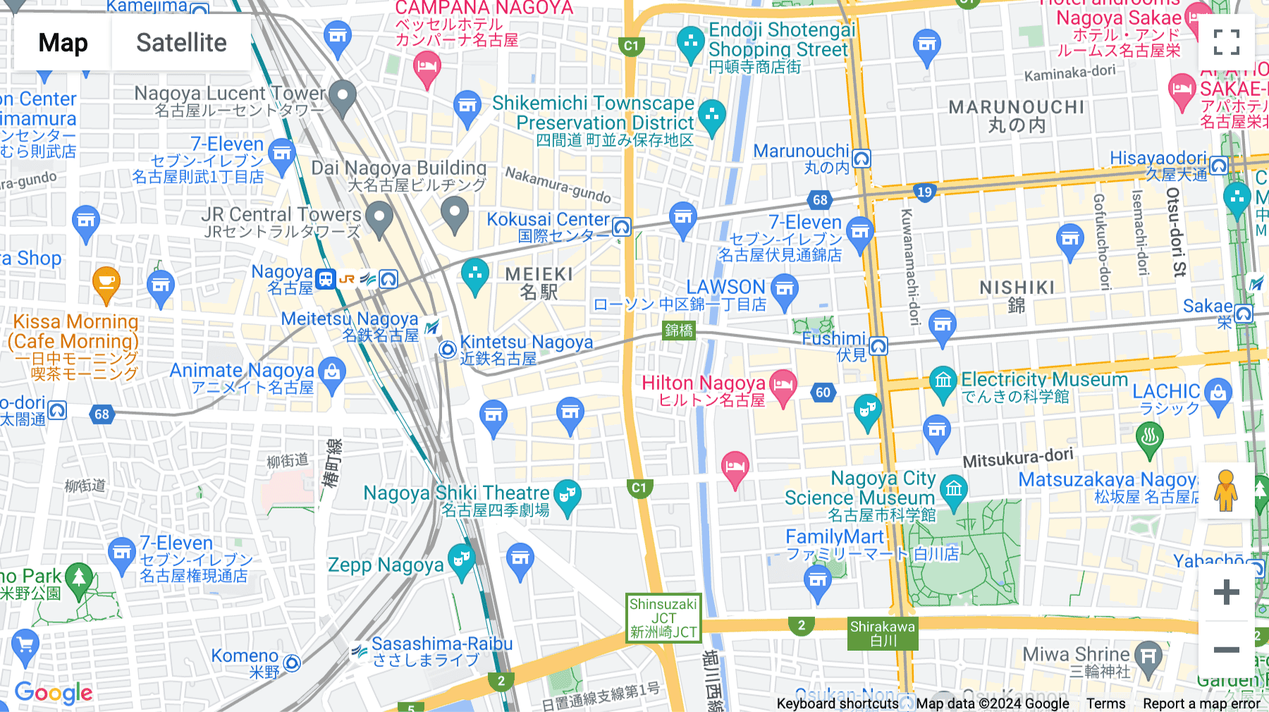 Click for interative map of 5F & 6F Links Meieki, Nakamura-ku, 5-31-10 Meieki, Aichi-ken, Nagoya City