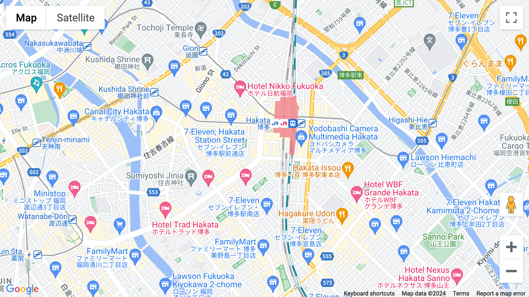 Click for interative map of 3rd Floor, JR JP Hakata Building, 8-1 Hakataekichuogai, Hakata-ku, Fukuoka-shi, Fukuoka
