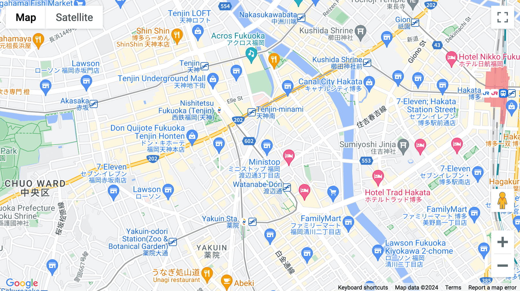 Click for interative map of 3F Minami Tenjin Building, 5-14-12 Watanabedori, Chuo-ku, Fukuoka-shi, Fukuoka