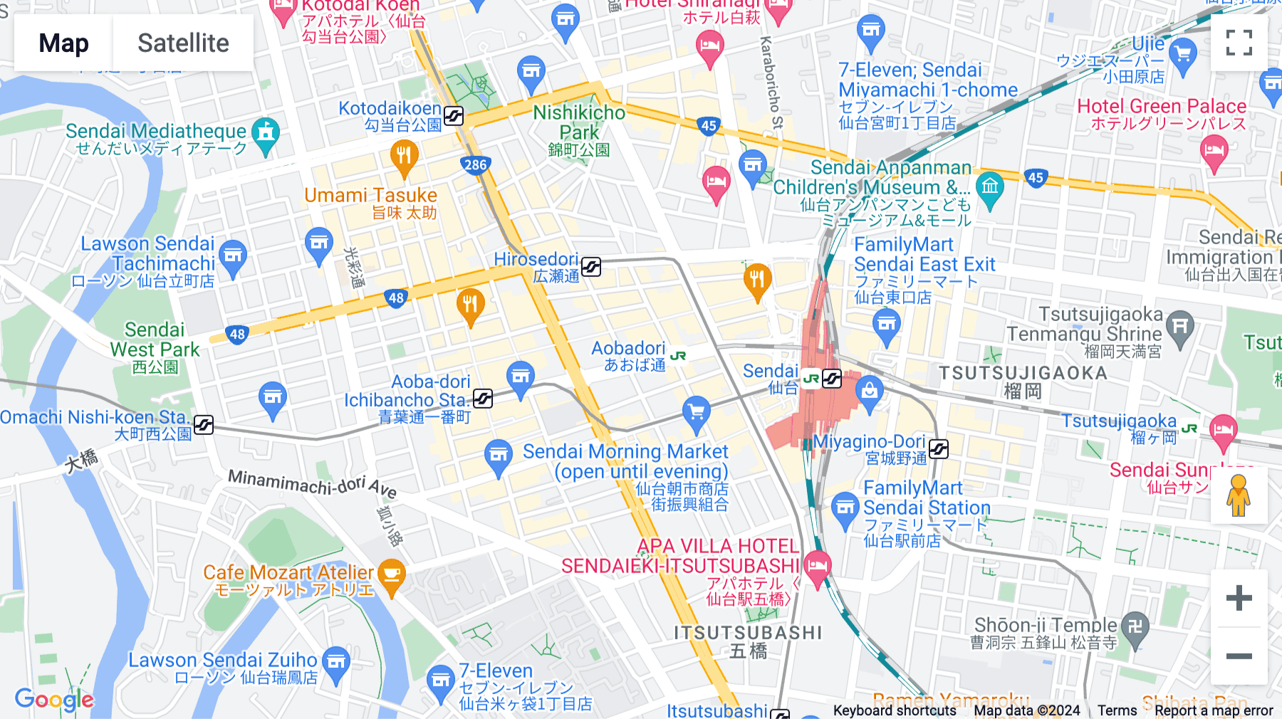 Click for interative map of 5th Floor, 2-2-10 Chuo, Aoba-ku, Sendai