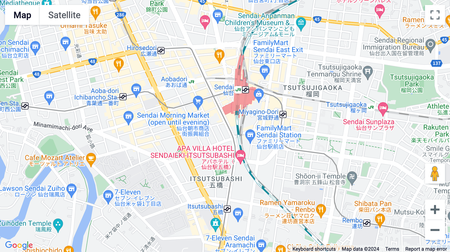 Click for interative map of 2F Sendai Capital tower Building, 4-10-3 Chuo, Aoba-ku, Miyagi-ken, Sendai