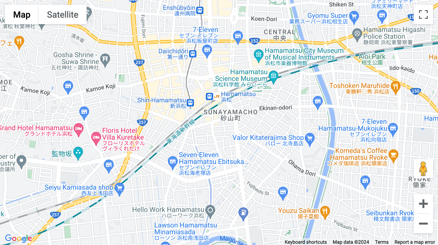 Click for interative map of 3F & 4F Shizugin Dai Tokyo Sunayama, (Aioi Shizugin Sunayama) Building, 355-4 Sunayamacho, Naka-ku, Hamamatsu-shi, Shizuoka