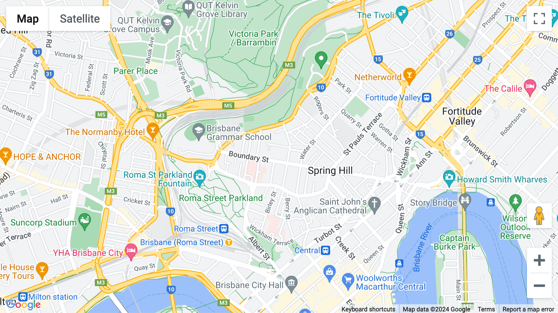 Click for interative map of The Johnson, 477 Boundary Street, Spring Hill, Brisbane