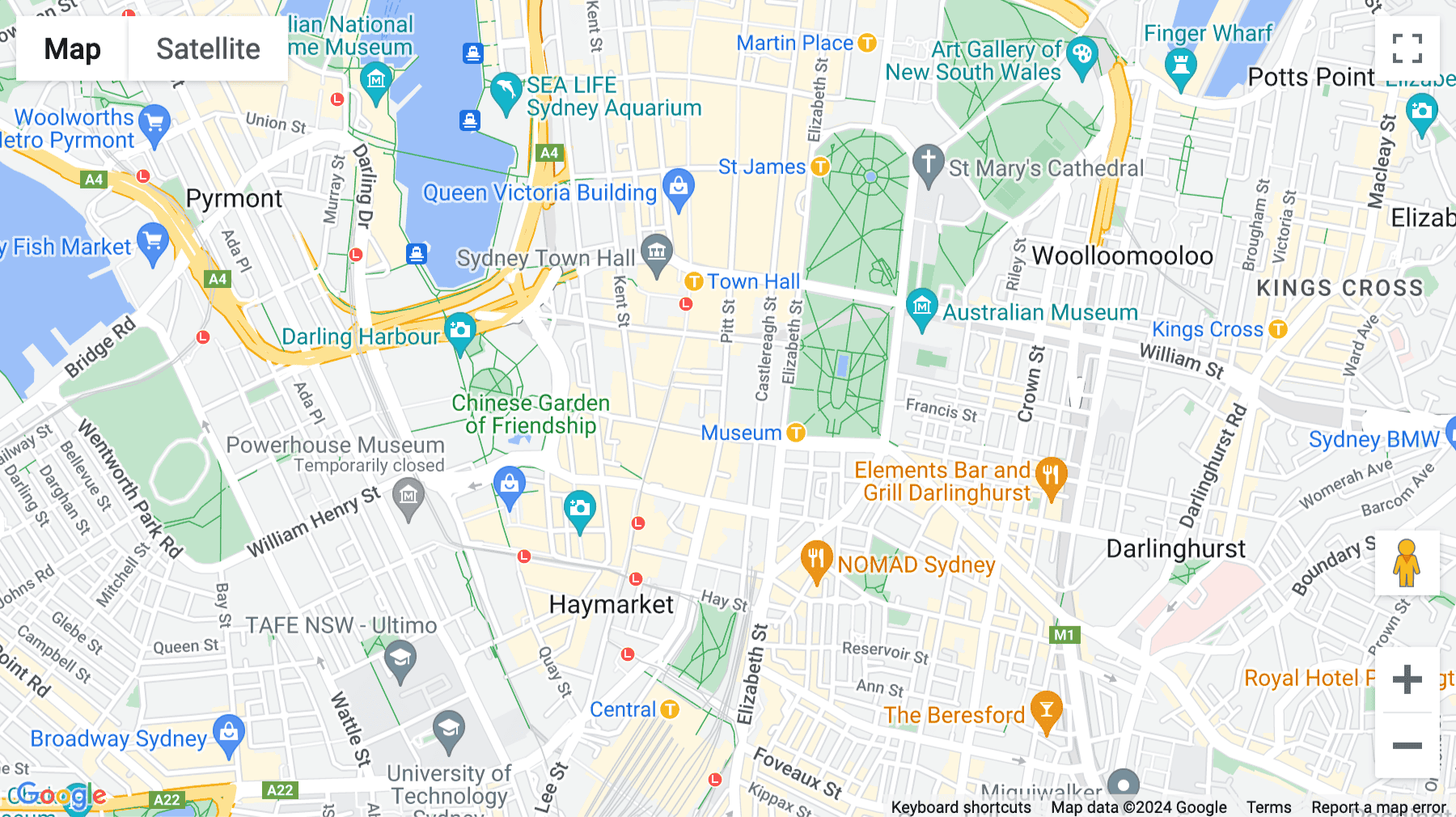 Click for interative map of Level 21, 233 Castlereagh St, Sydney, Sydney