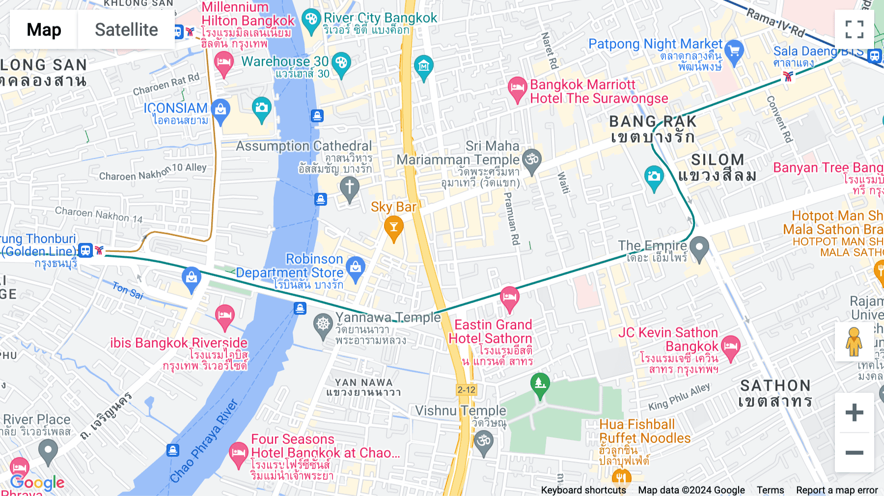 Click for interative map of 32/6 Surasuk Road, Silom, Bangrak, Bangkok