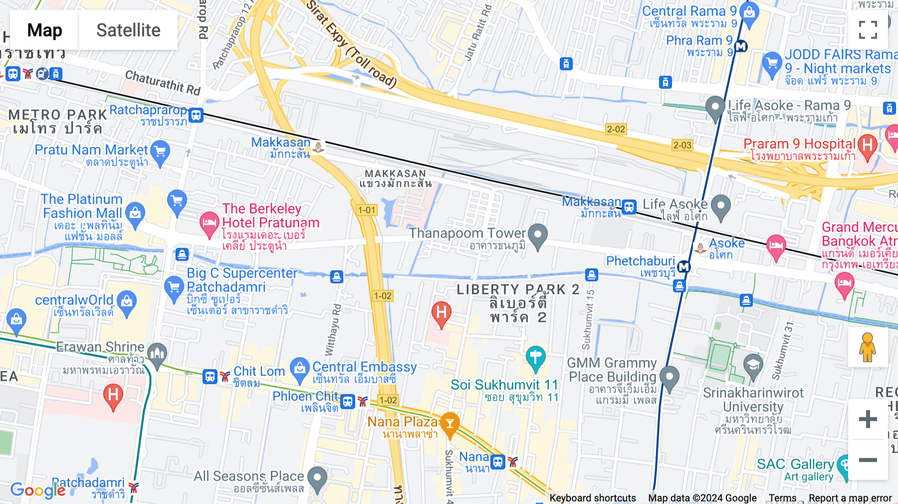 Click for interative map of 19th Floor, Thanapoom Tower, 1550 New Petchburi Rd., Makkasan, Ratthawi, Bangkok