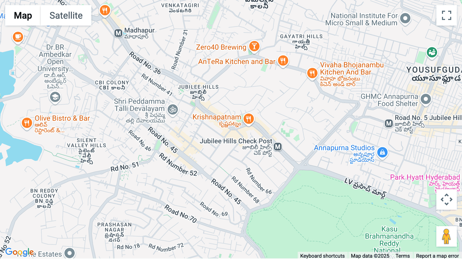 Click for interative map of SL Jubilee, Plot No 1202 & 1215A, Road no: 36, Jubilee Hills, Telangana, Hyderabad