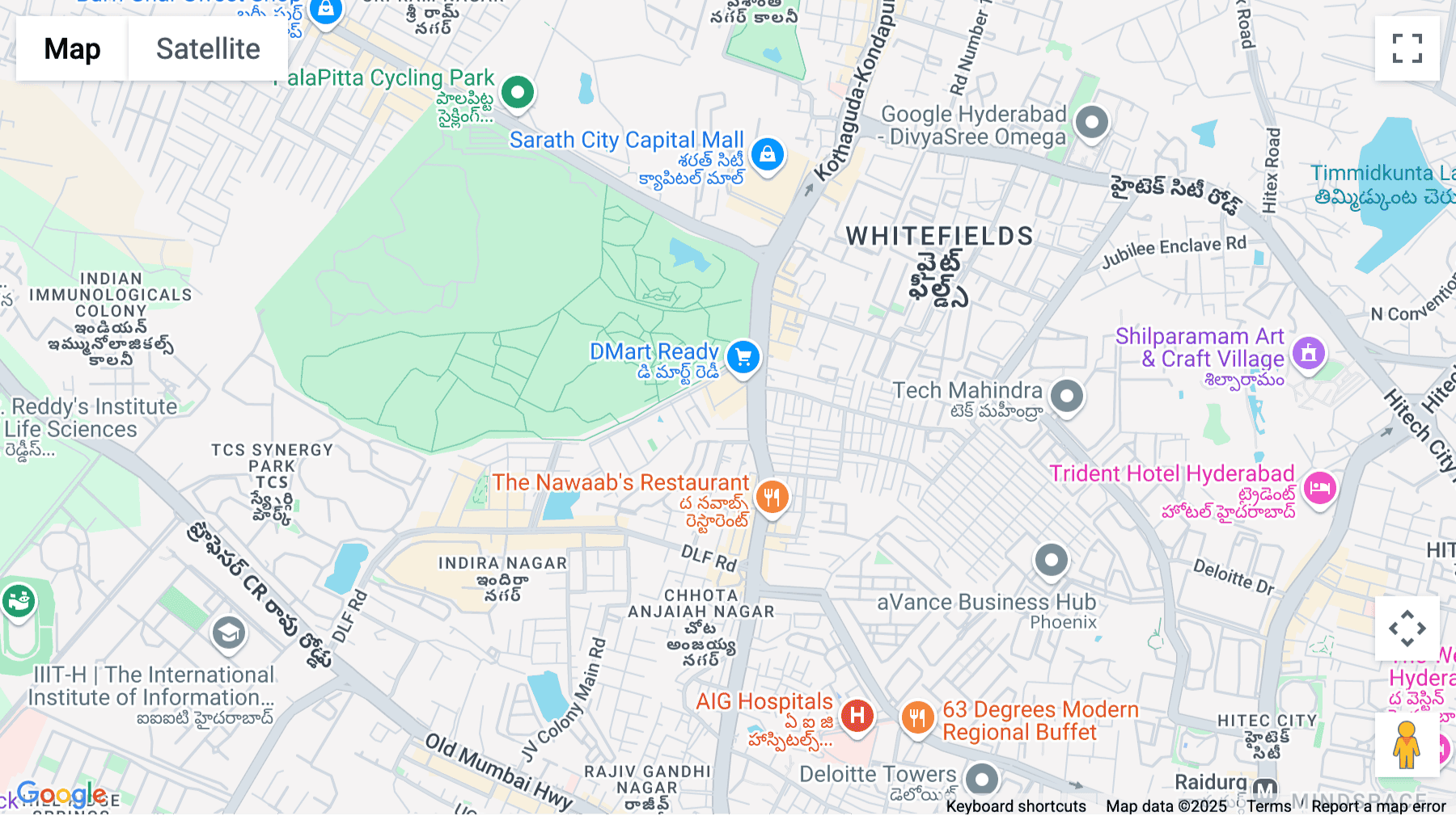 Click for interative map of SLN Terminus, Survey No. 133, Beside Botanical Gardens, Gachibowli, Hyderabad