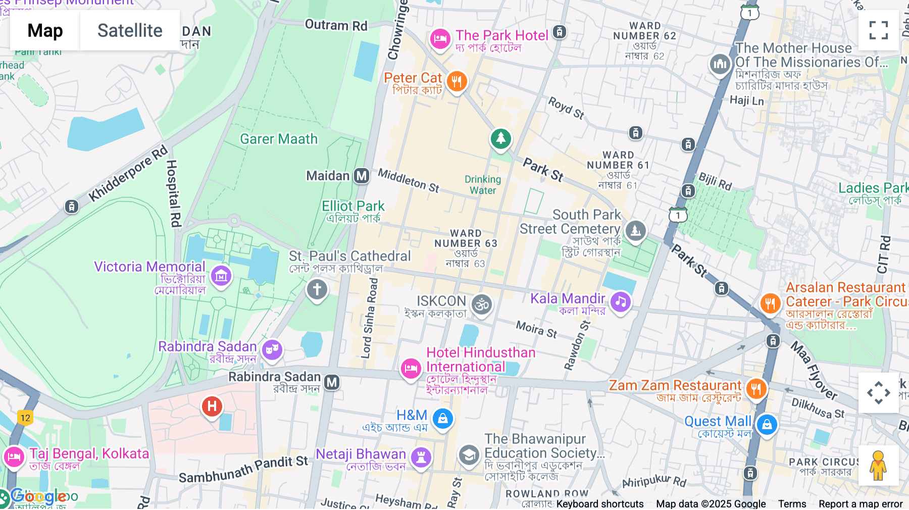 Click for interative map of PS Arcadia, 4A, Abanindra Nath Thakur Sarani, Kolkata, Camac Street, Kolkata