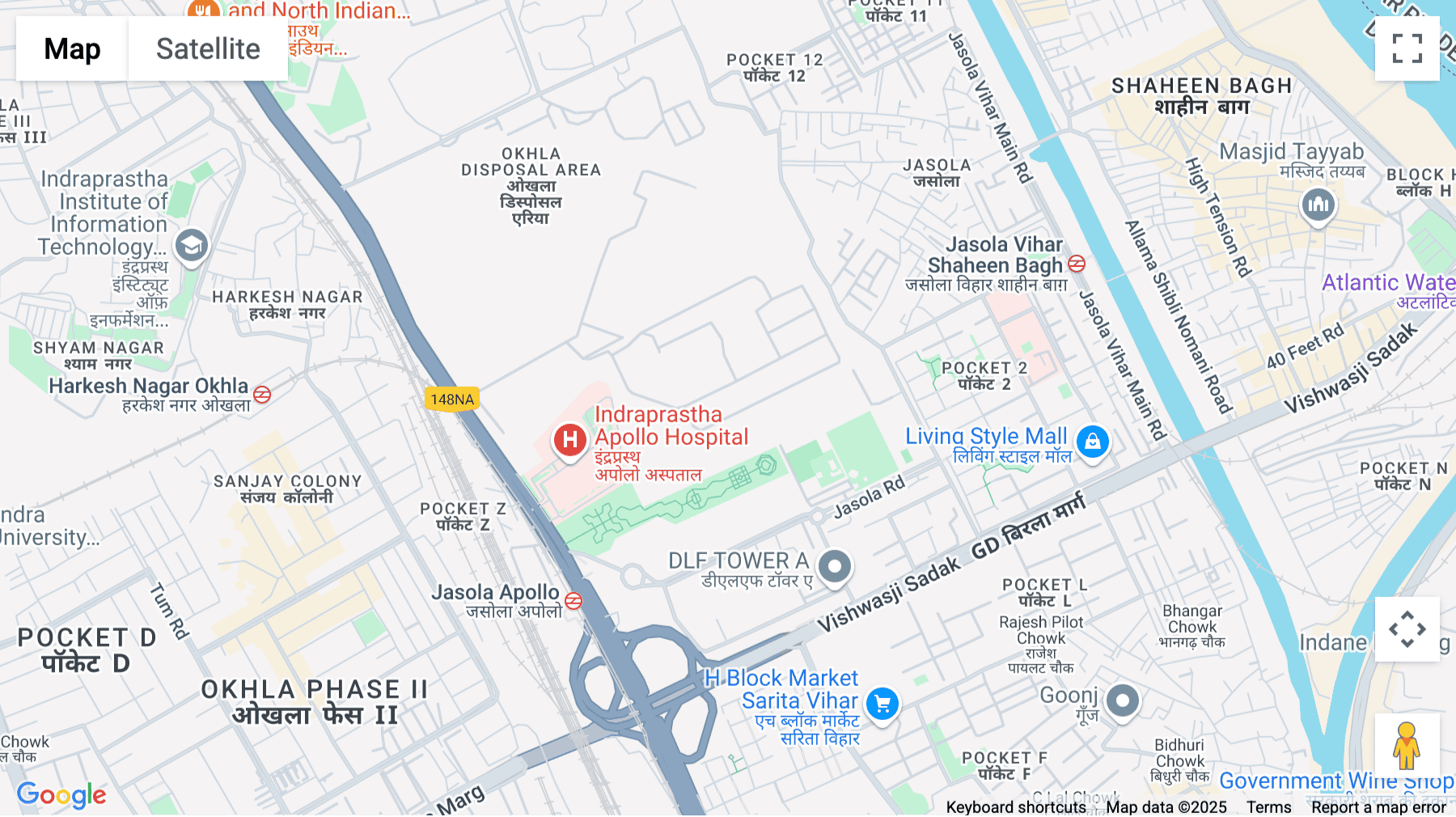 Click for interative map of Elegance, Jasola District Centre, Old Mathura Road, New Delhi Elegance, New Delhi