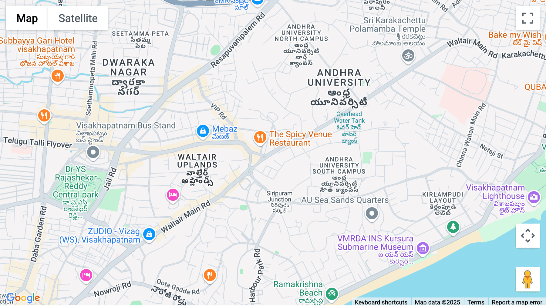 Click for interative map of Naga Chambers, D/No. 12-1-16 Plot No. 49, Survey No 1051, Visakhapatanam, Waltair Main Road, Visakhapatanam