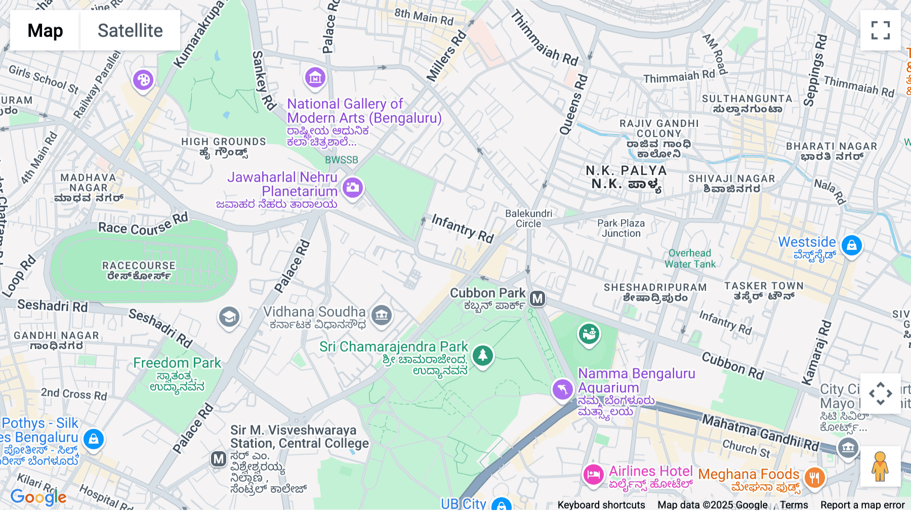 Click for interative map of Prestige Khoday Tower, Prestige Khoday Tower, No. 5 Raj Bhavan Road, Bangalore