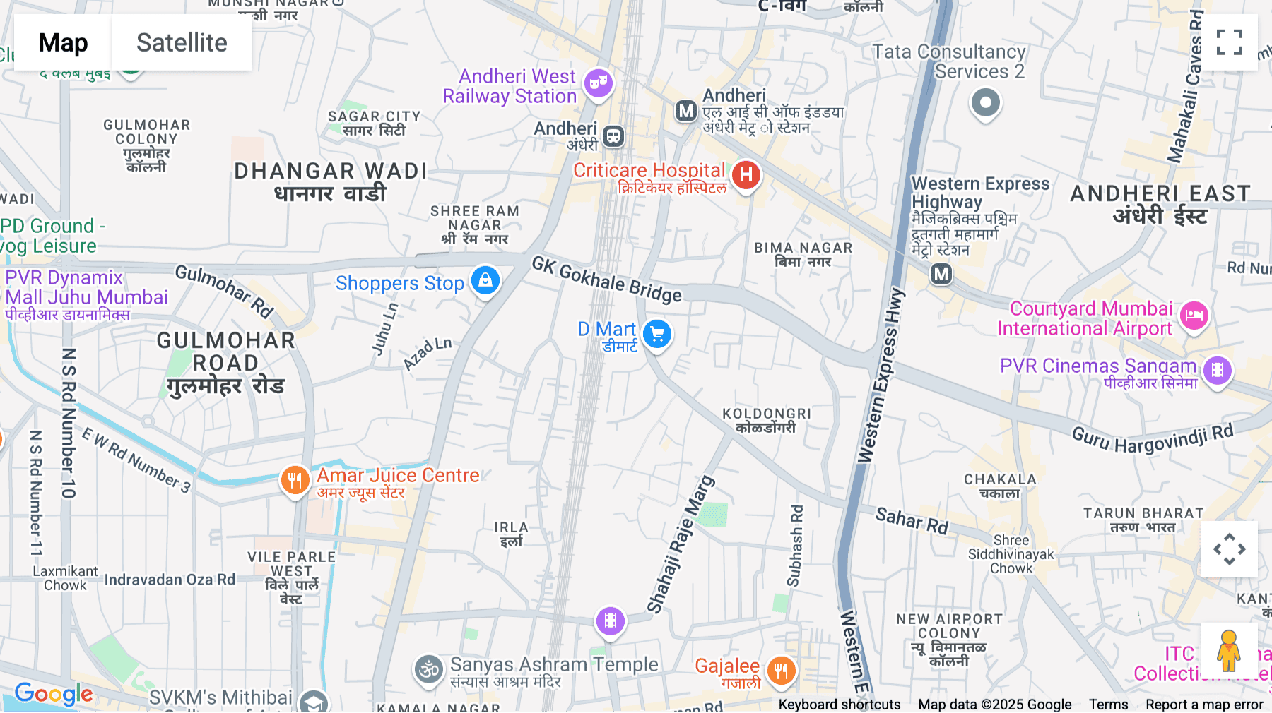 Click for interative map of Kaledonia HDIL Building, HDIL Towers, Anant Kanekar Marg, Station Road Bandra (E), Mumbai, Mumbai