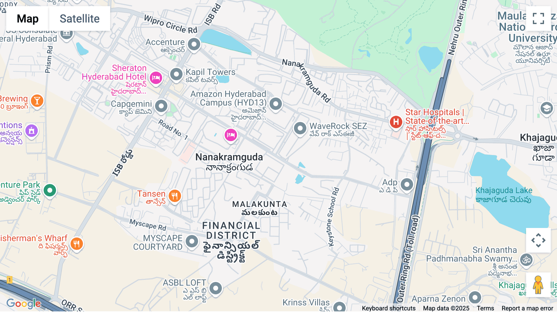 Click for interative map of Primea Building, Road no.2, Nanakramguda, Financial District, Hyderabad