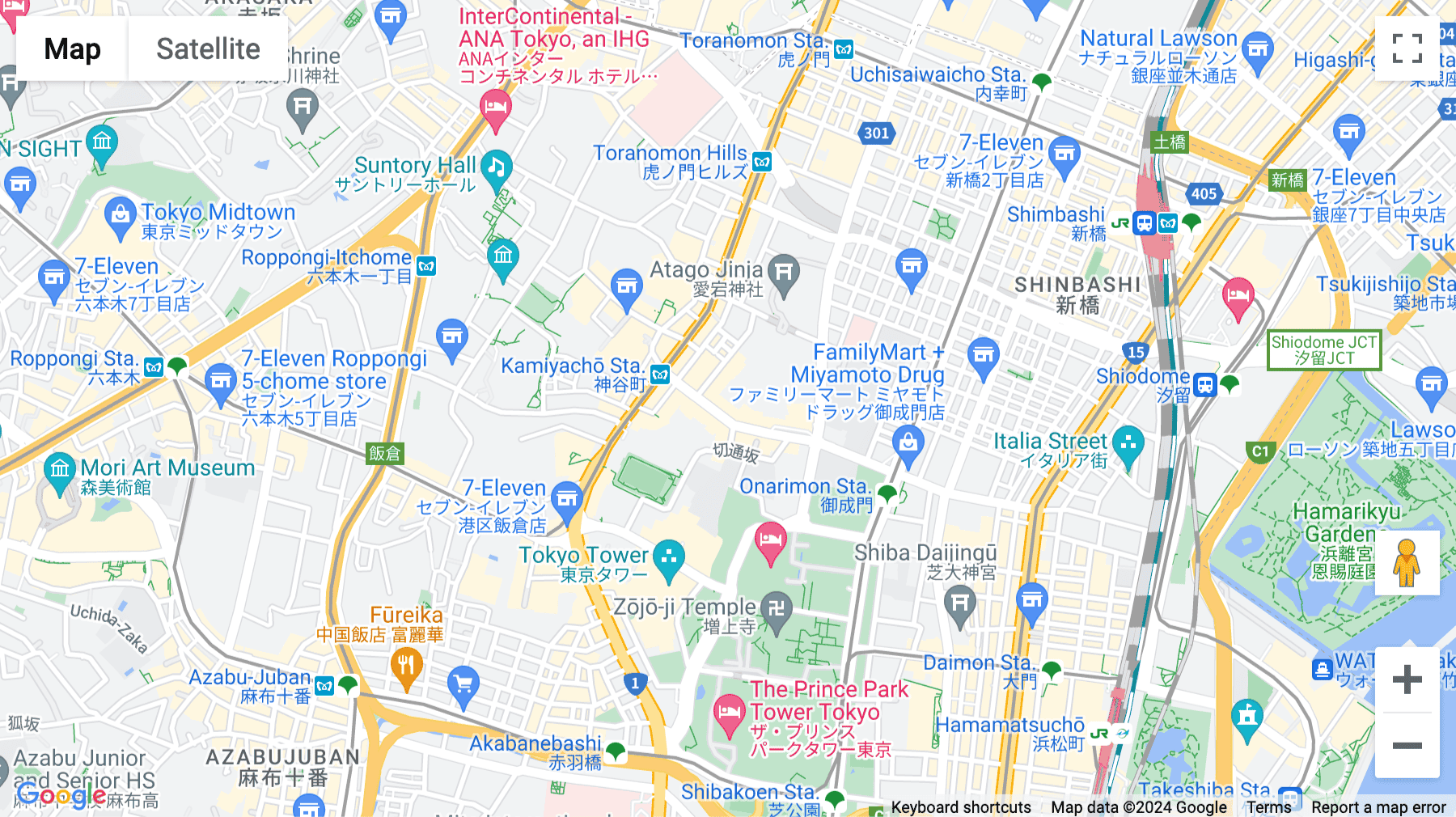 Click for interative map of 5F Azabu Green Terrace, Minamiazabu 3-20-1,, Tokyo