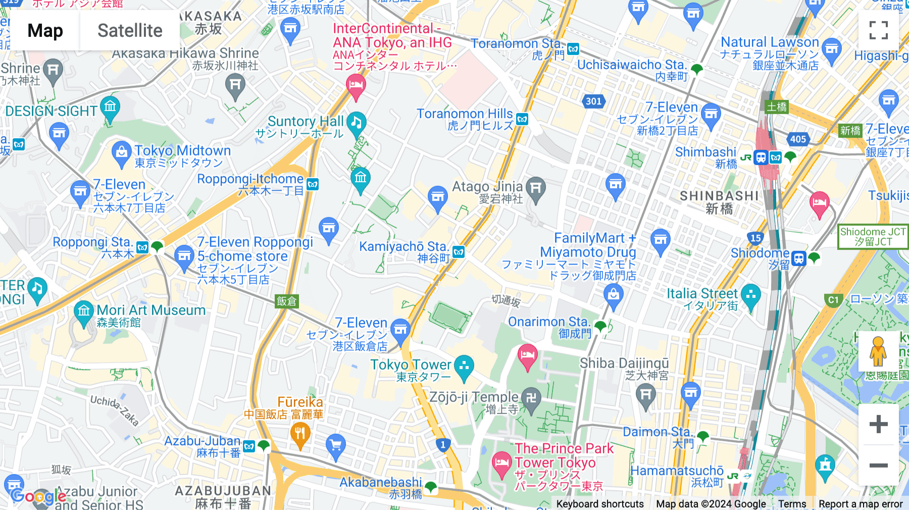 Click for interative map of Level 7, Toranomon 40 MT Building,, Tokyo