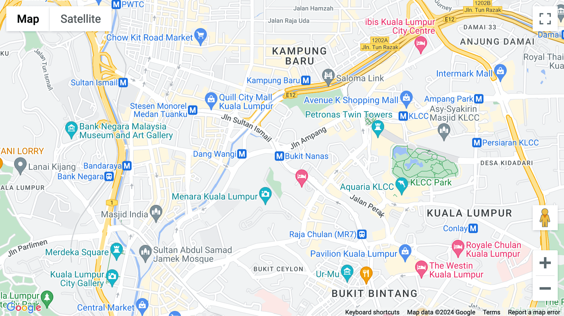 Click for interative map of 23-5, Menara Bangkok Bank, Berjaya Central Park, Jalan Ampang, Kuala Lumpur, Kuala Lumpur