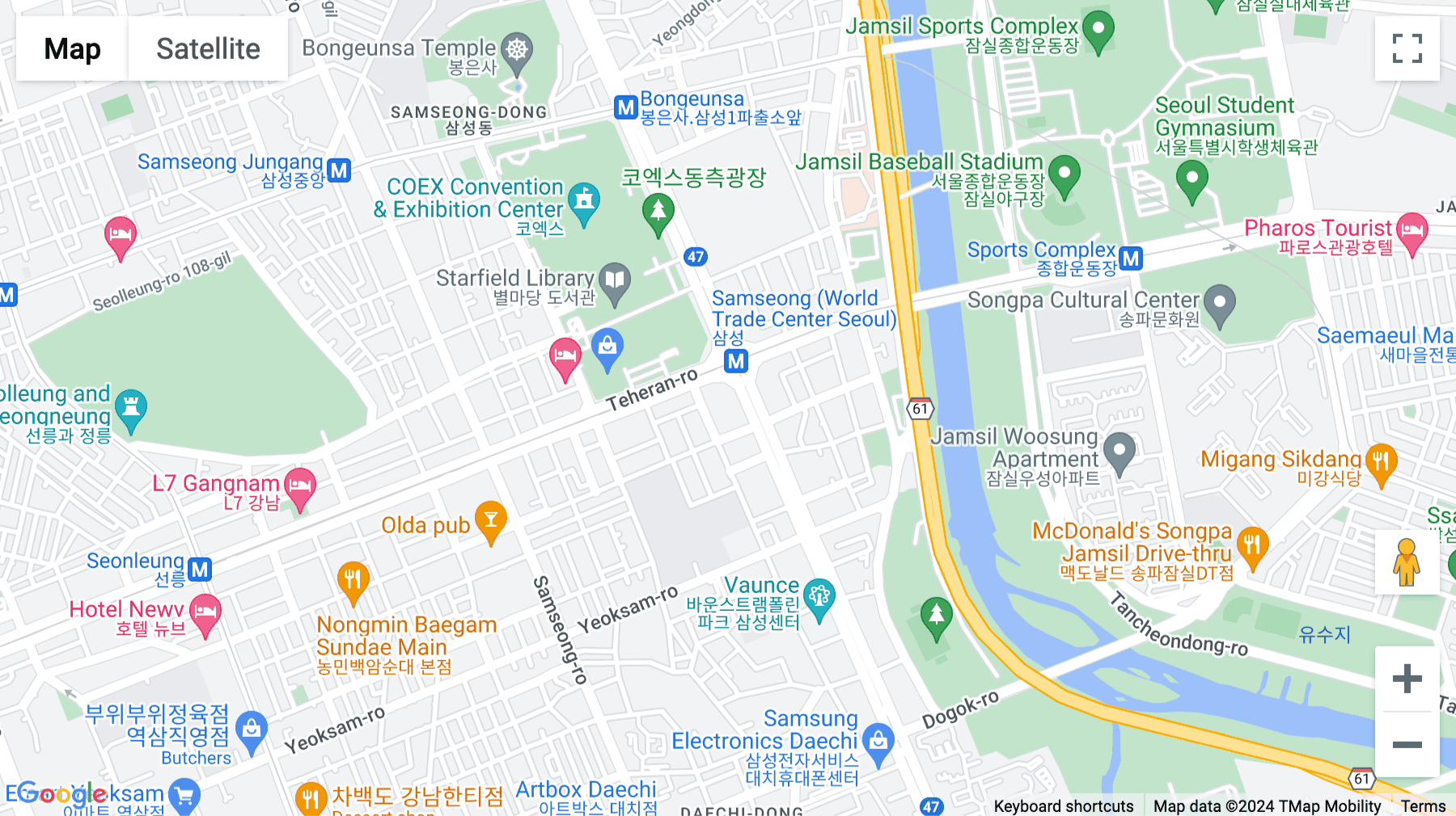 Click for interative map of Level 20, Glass Tower, 534 Teheran-ro, Gangnam-gu, Seoul