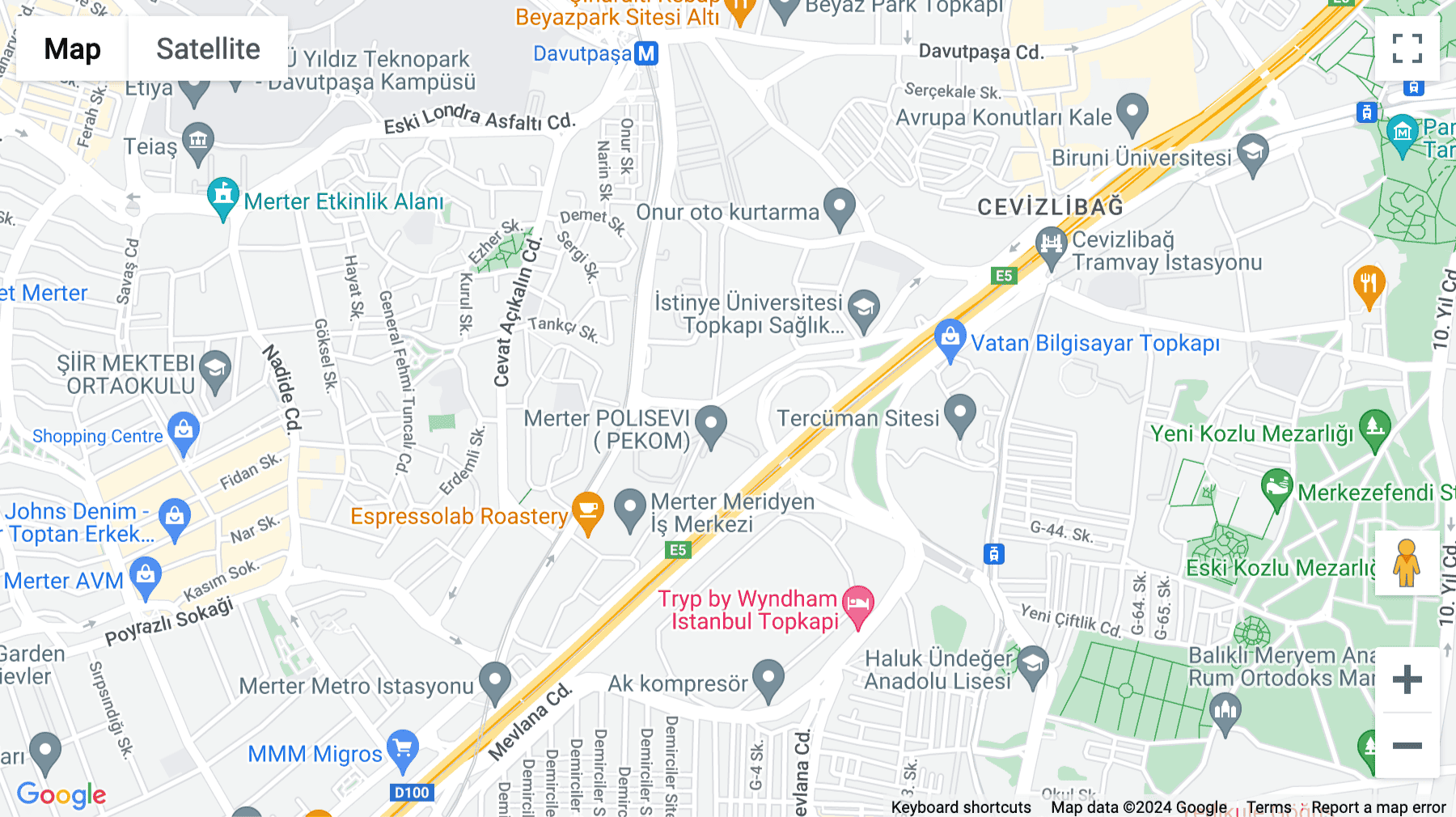 Click for interative map of Parima Residence, Maltepe Mah. Eski Çırpıcı Yolu, No:8 Cevizlibağ sk, Istanbul
