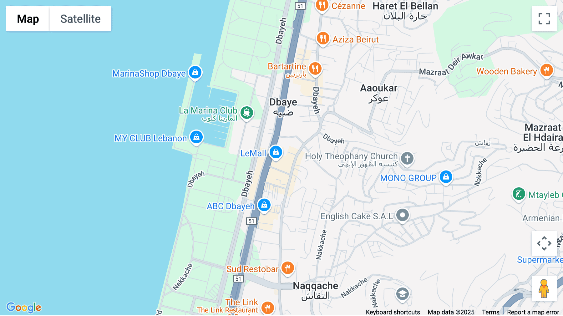 Click for interative map of 7th. Floor Regus Le Mall Dbayeh, North Metn, Beirut