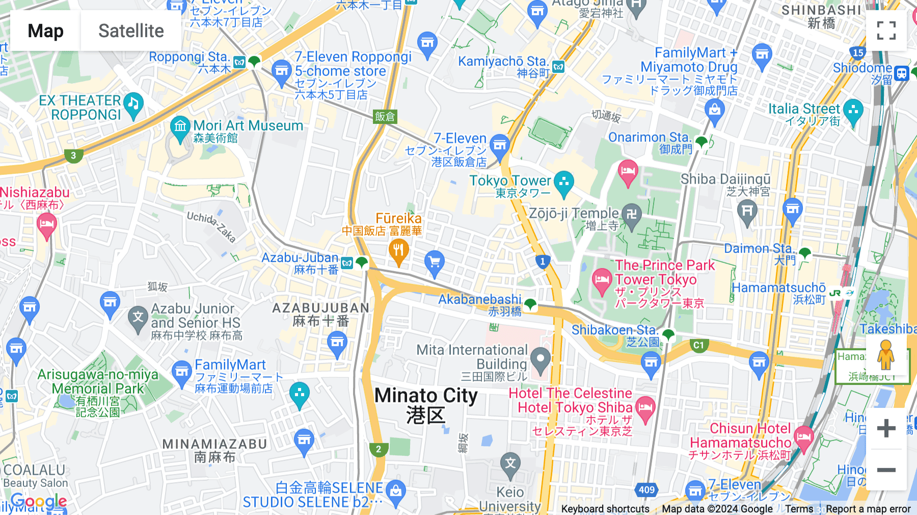 Click for interative map of 1F Azabu East Court, 2-22-5, Higashi Azabu,, Tokyo