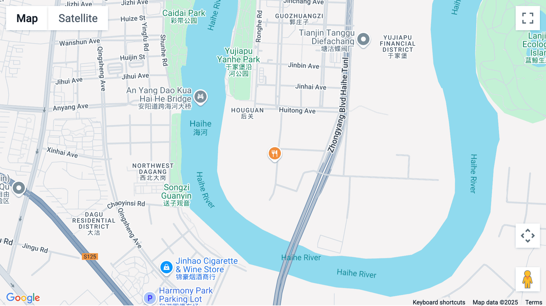 Click for interative map of Innovative Financial Building, Xin Hua Road, Yu Jia Pu Financial District, Binhai New District, Tianjin