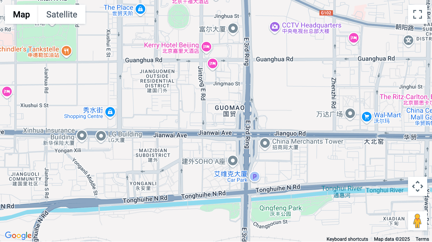 Click for interative map of China World Tower B, No. 1 Jianguomenwai Avenue, Beijing