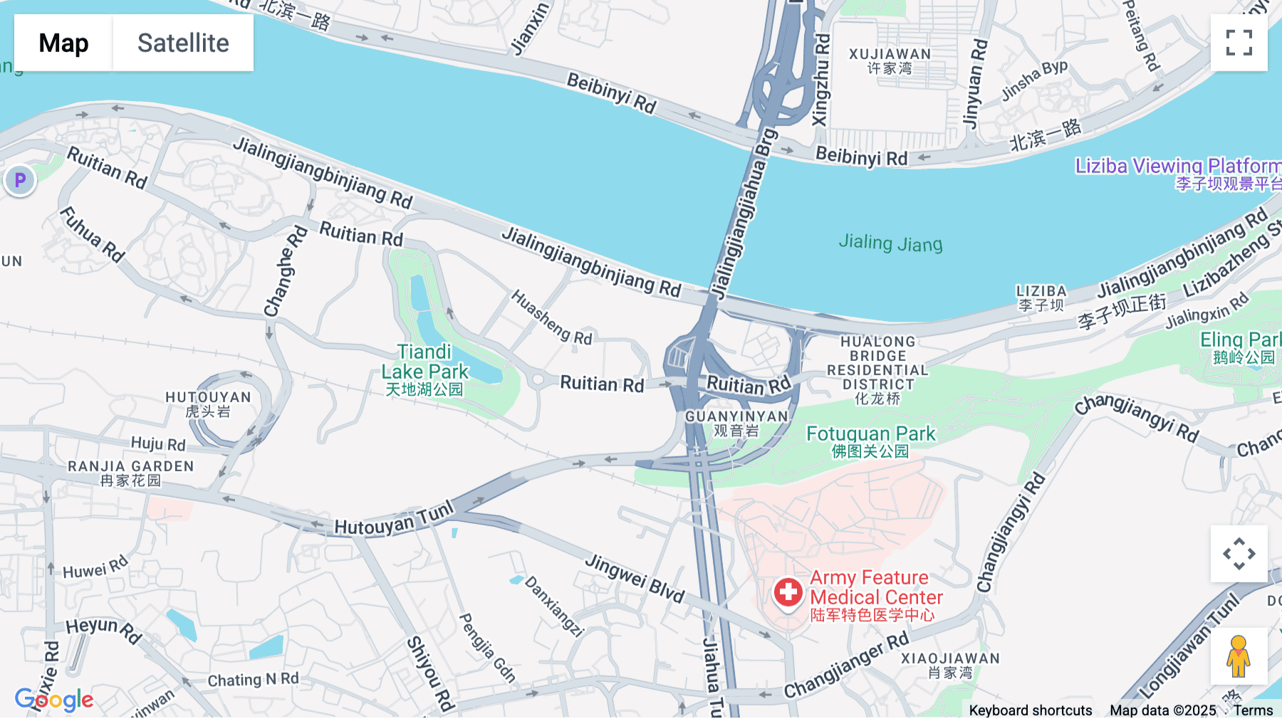 Click for interative map of Building 8, Corporate Avenue, No. 1 Hua Sheng Road, Chongqing